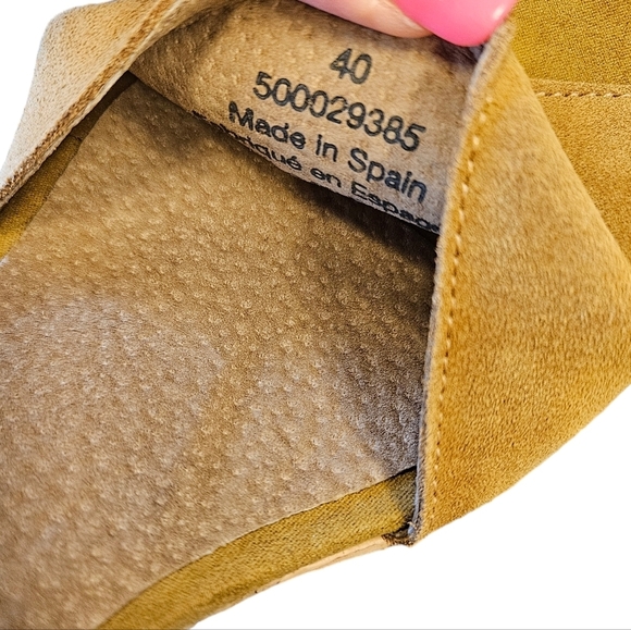 Free People Brooke Platform Tan Suede Leather Cork Sandals NEW - Picture 6 of 8